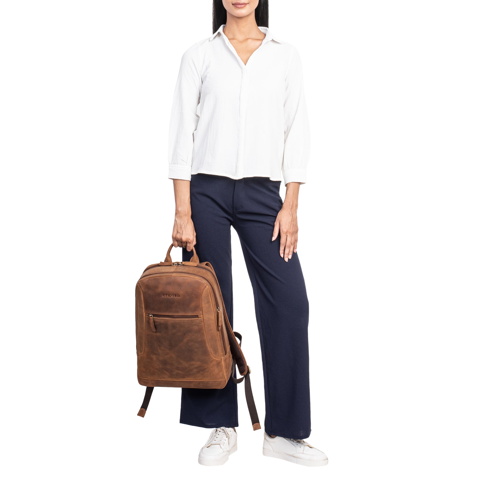 Leder Business Rucksack für Damen