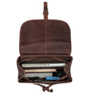 Vintage Rucksack Damen groß dunkelbraun