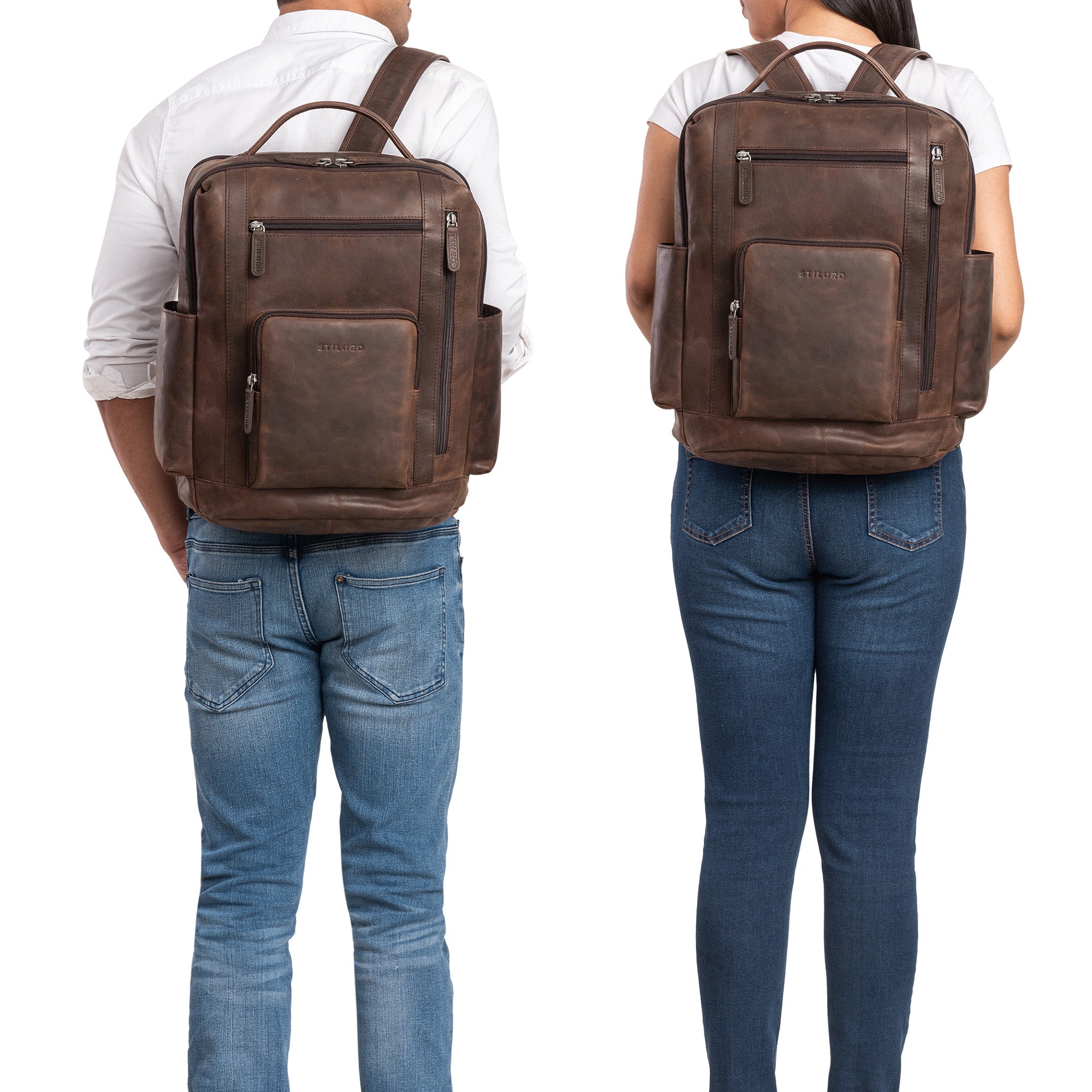 Leder Rucksack Herren Business
