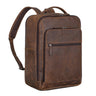 Lederrucksack Damen Echtleder dunkelbraun