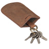 "Toby" Pochette Porte Clé Cuir