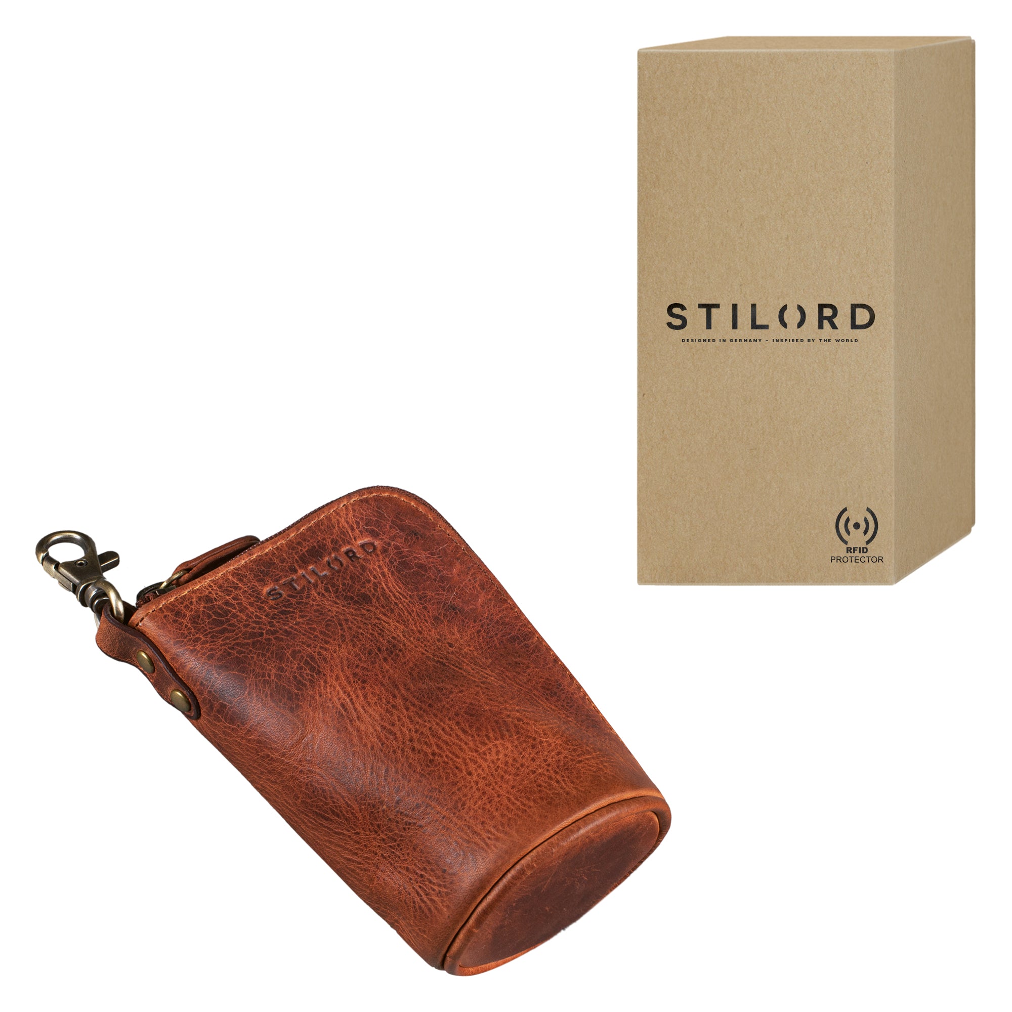 Etui Key Organizer Leder braun