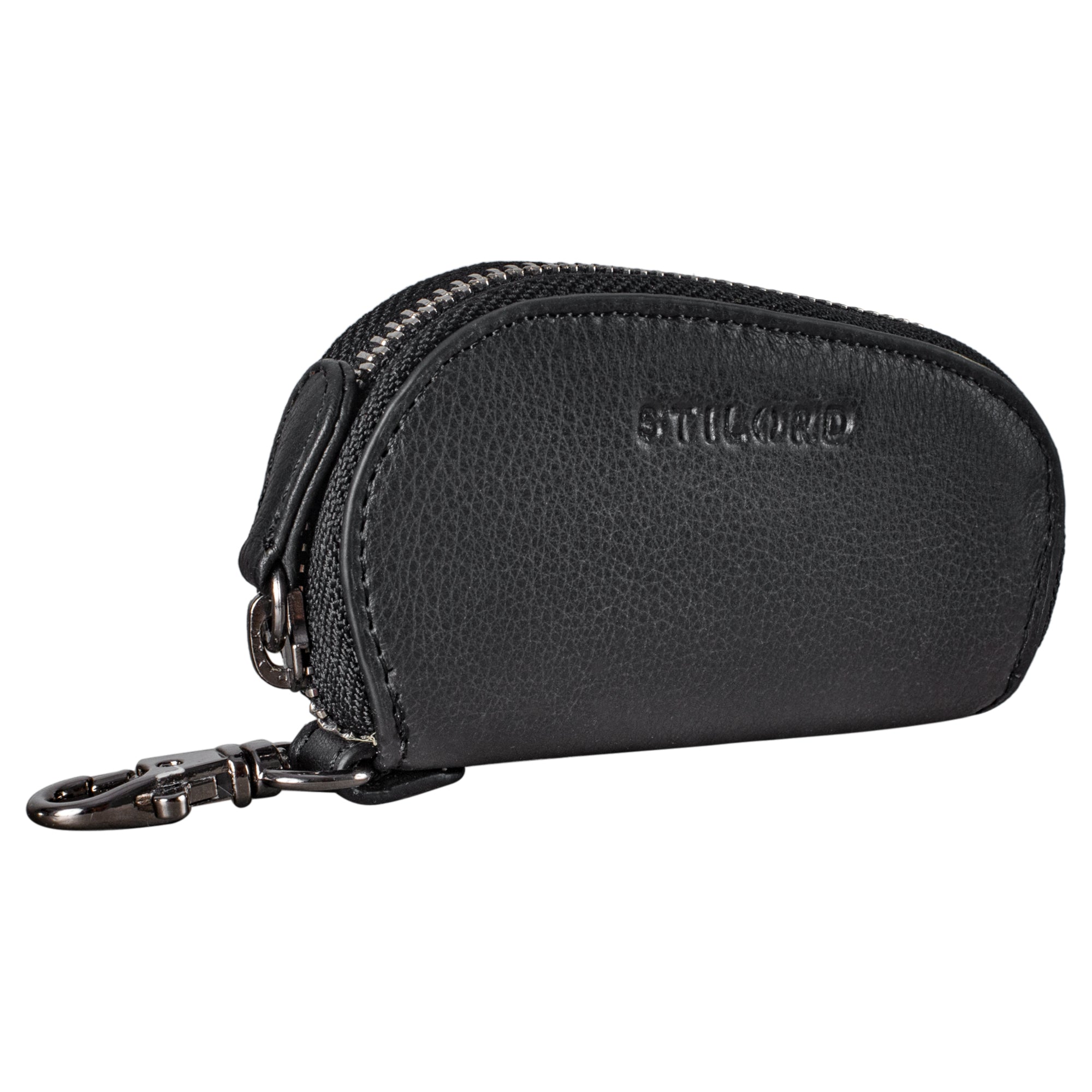 Schlüssel Etui Tasche Leder schwarz