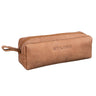 Stifteetui aus Leder cognac