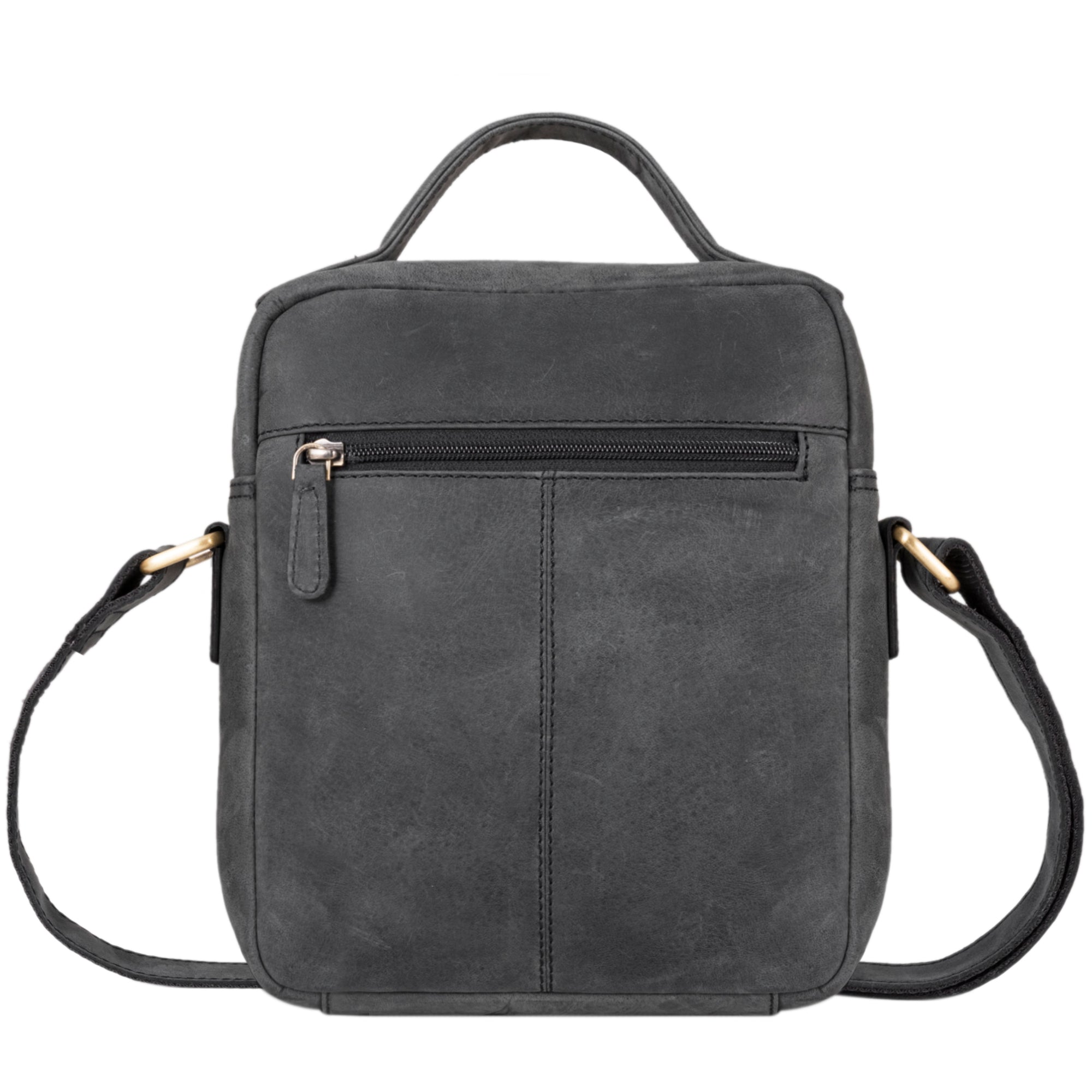 Herren Schultertasche anthrazit