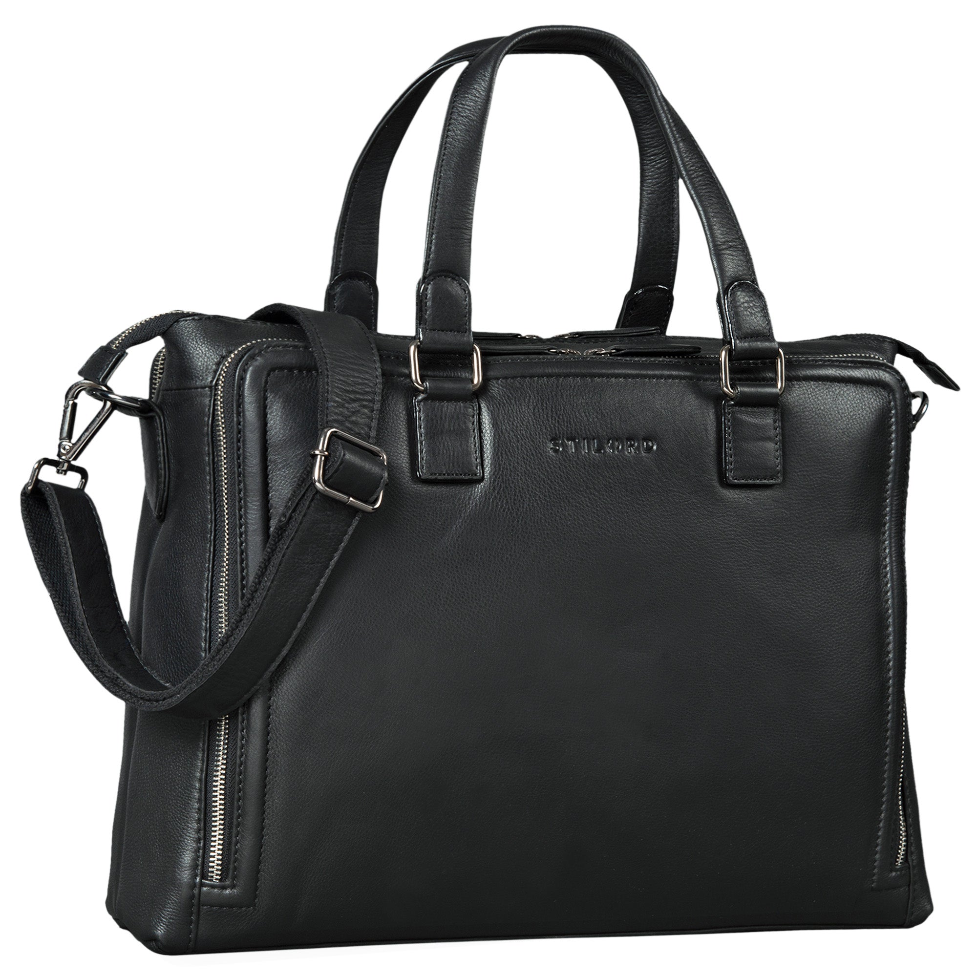 SChwarze Businesstasche Damen Leder