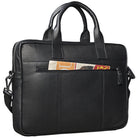Laptoptasche Leder Schwarz