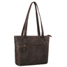Shopper für Damen in braunem Leder