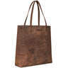 Ledertasche in Beutelform Rauleder Groß Damen