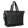 Shopper Tasche Damen Leder schwarz