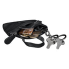 Mini Ledertasche Damen schwarz