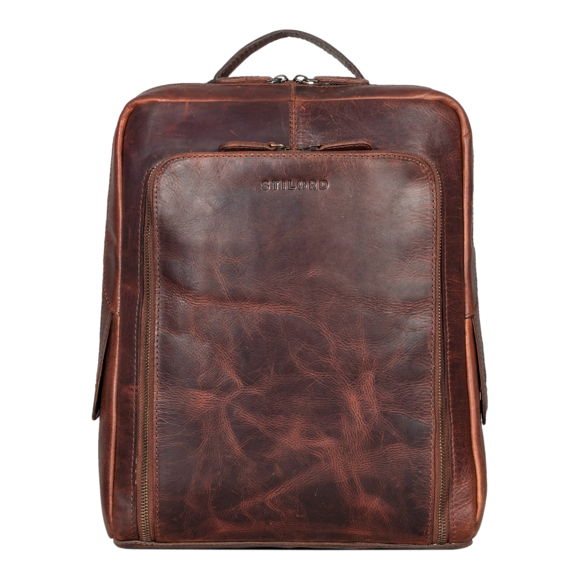 Studentenrucksack Leder braun