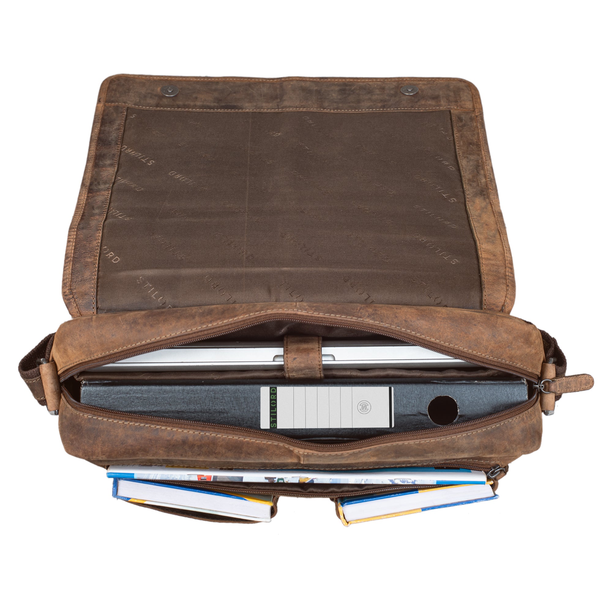 Klassische Bürotasche braun