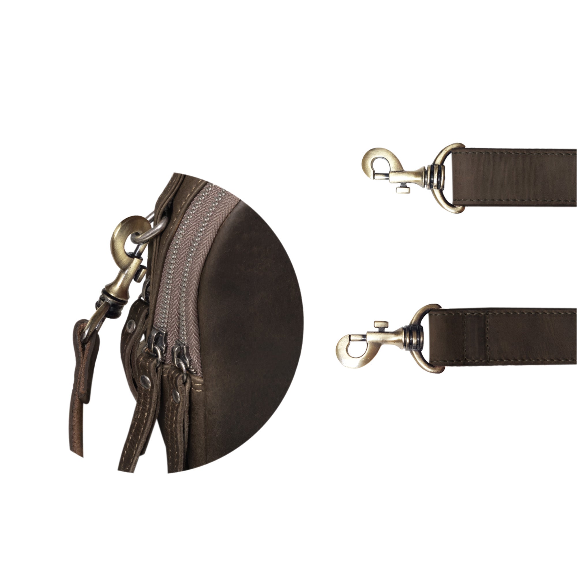 Tragegurt Leder abnehmbar braun