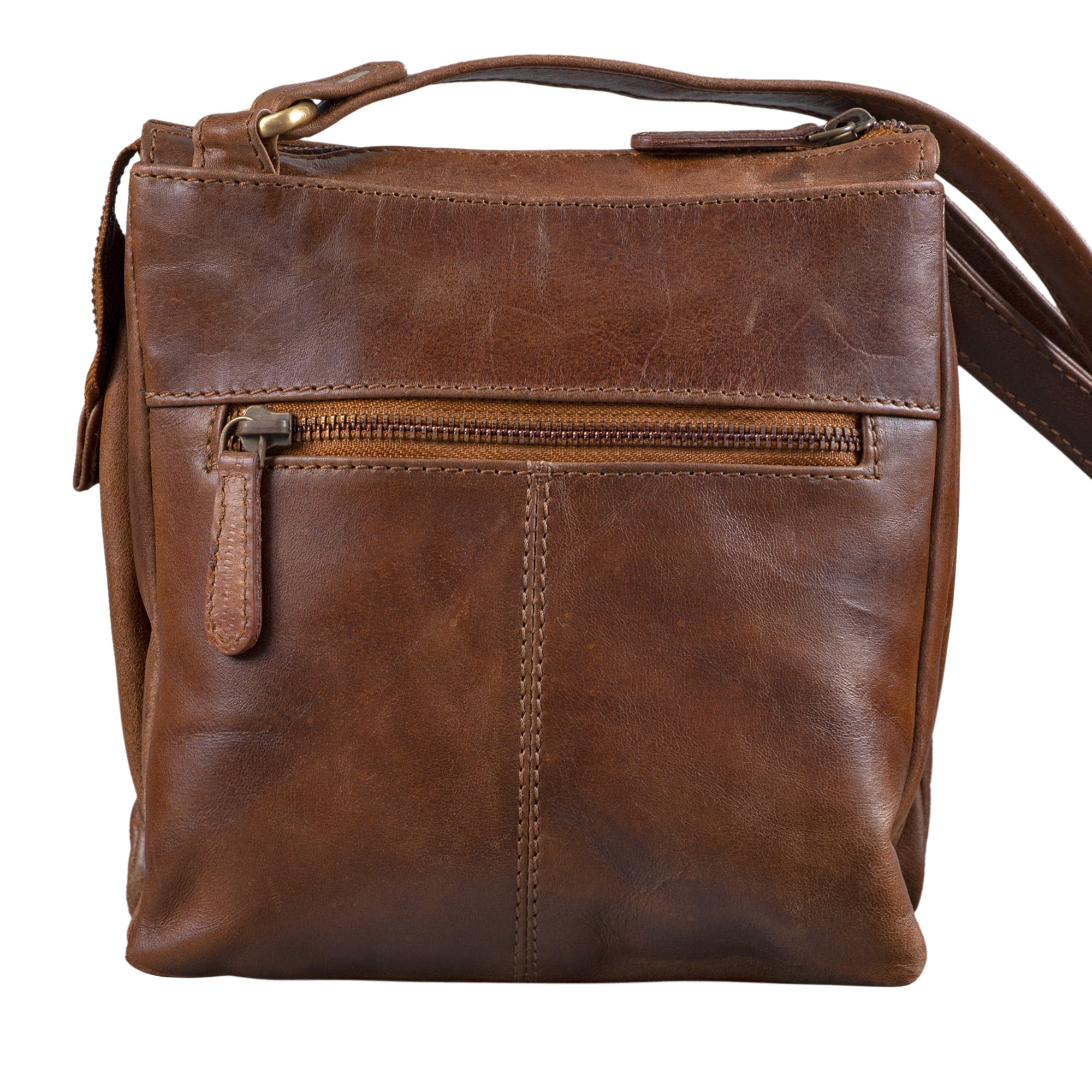 Crossbody Bag Herren echtes Leder braun