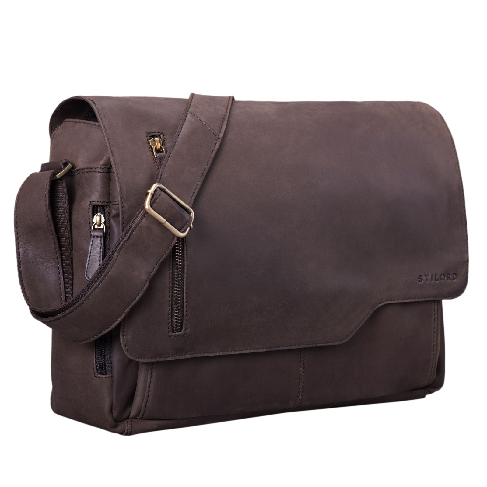 Vintage Businesstasche zum Umhängen Leder