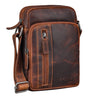 Second Choix "Amadeo" Sacoche Homme Bandouliere Cuir pour Tablette 8,3 Pouces