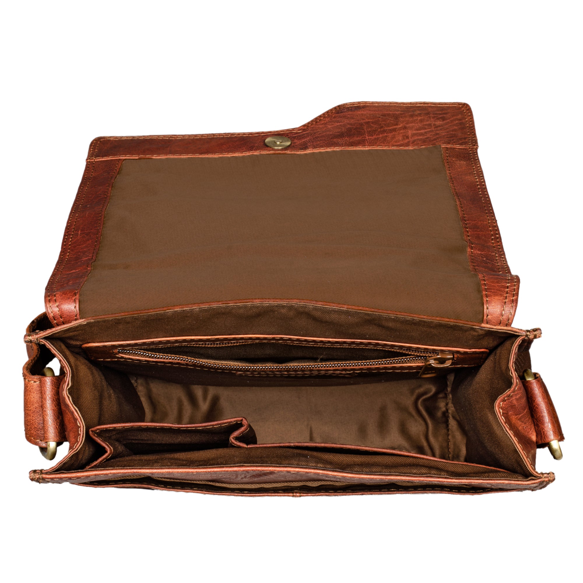 Vollledertasche Laptop Überschlag