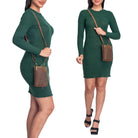 Umhängetasche Leder Braun Damen