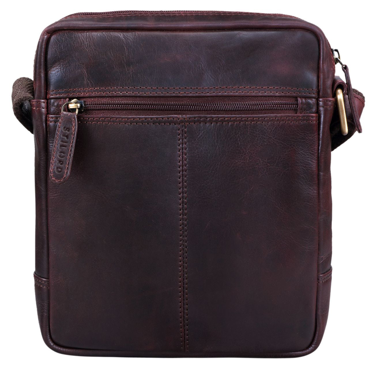 Leder Crossbody Bag Vintage klein