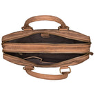 Ledertasche braun für Aktentordner