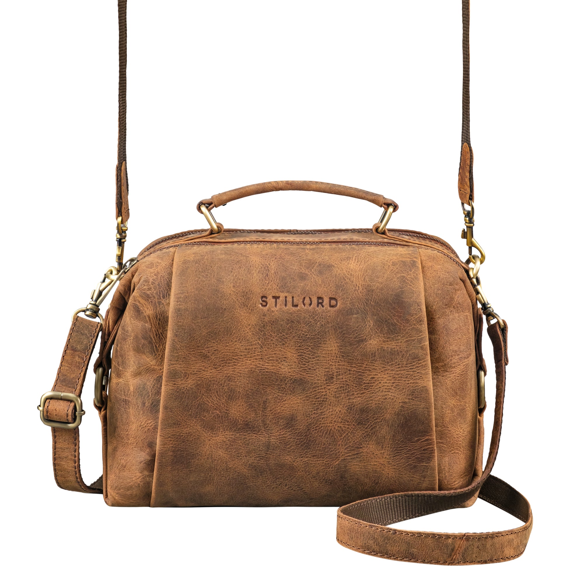 Handtasche Damen mit zwei Schultergurten