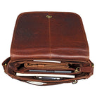 Umschlagtasche Leder Vintage braun