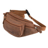 "Eliah" Vintage Sac Banane en Cuir