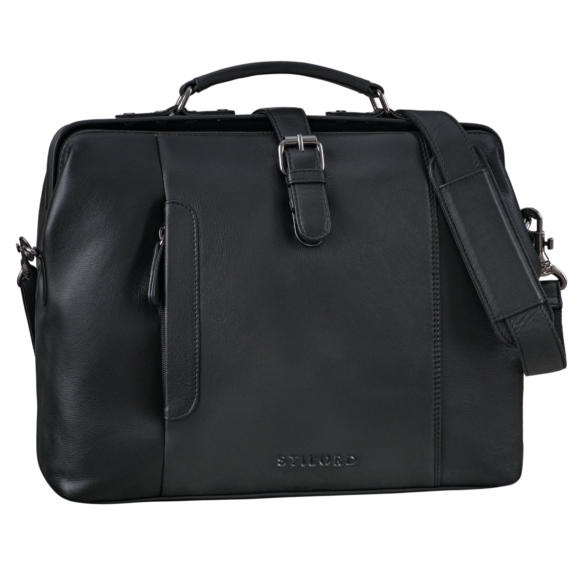 Vintage Tasche Herren Leder schwarz