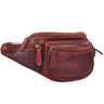 "Eliah" Vintage Sac Banane en Cuir