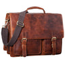 "Clifford" Serviette en Cuir Vintage pour Homme
