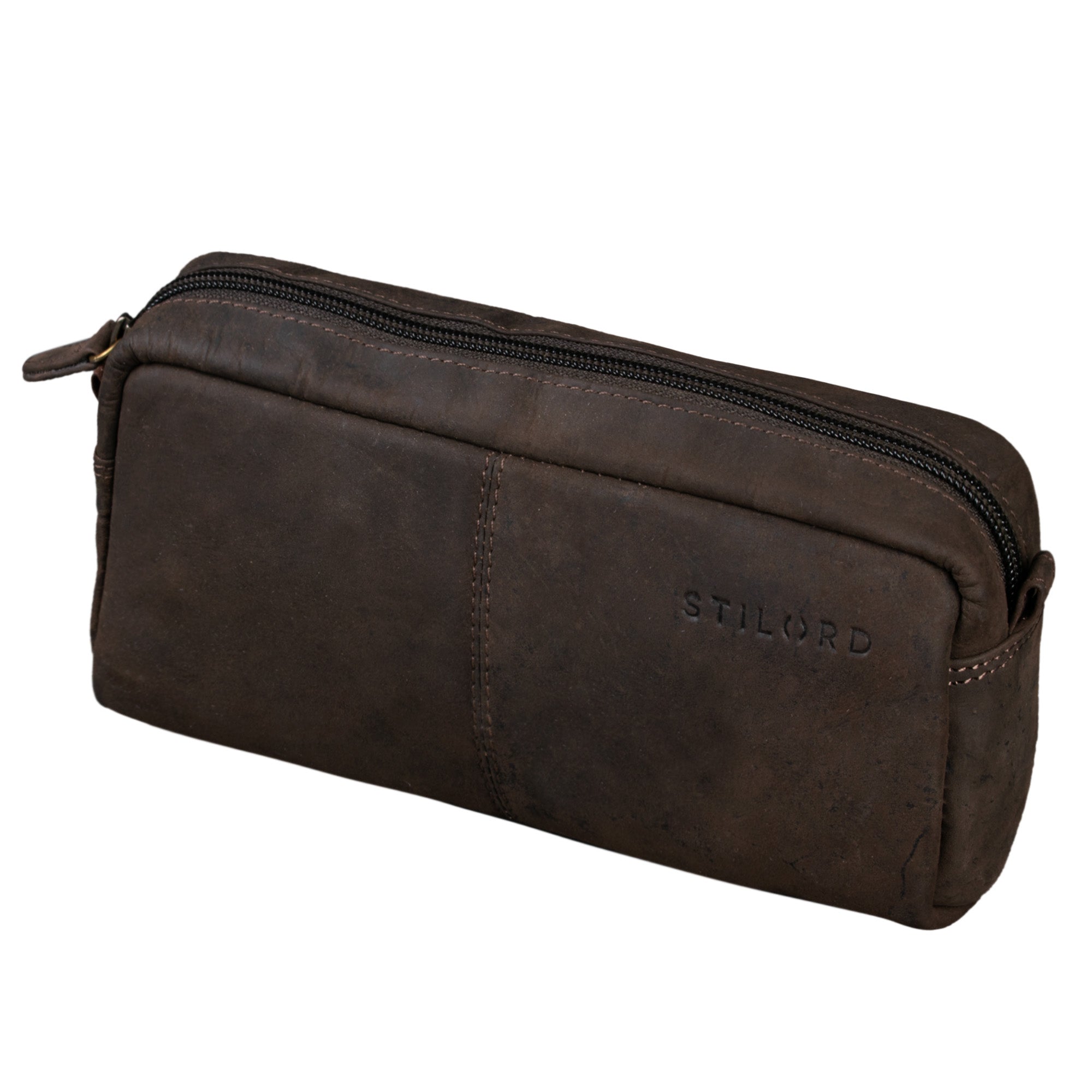 Leder Schminktasche 