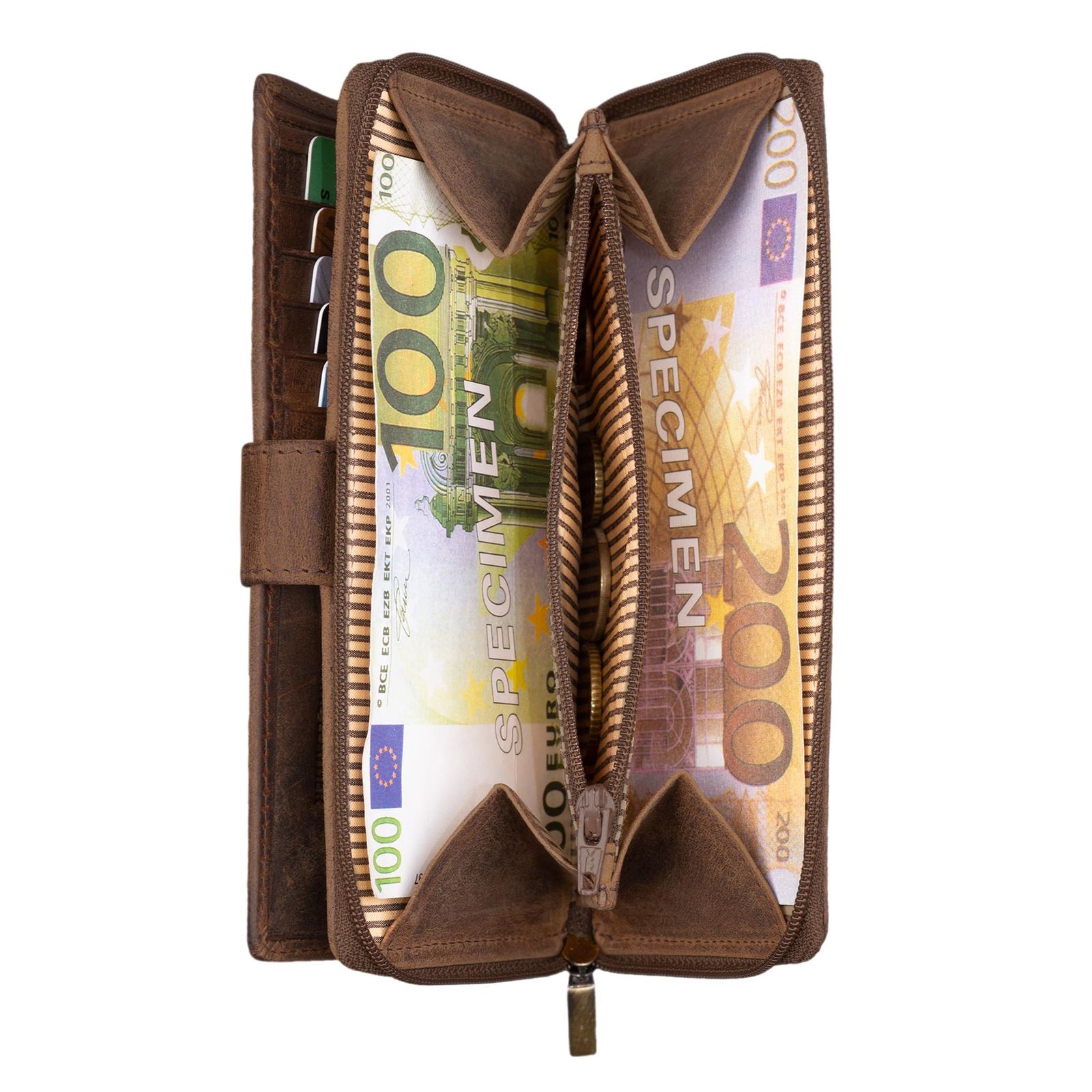 STILORD Lederportemonnaie Damen groß