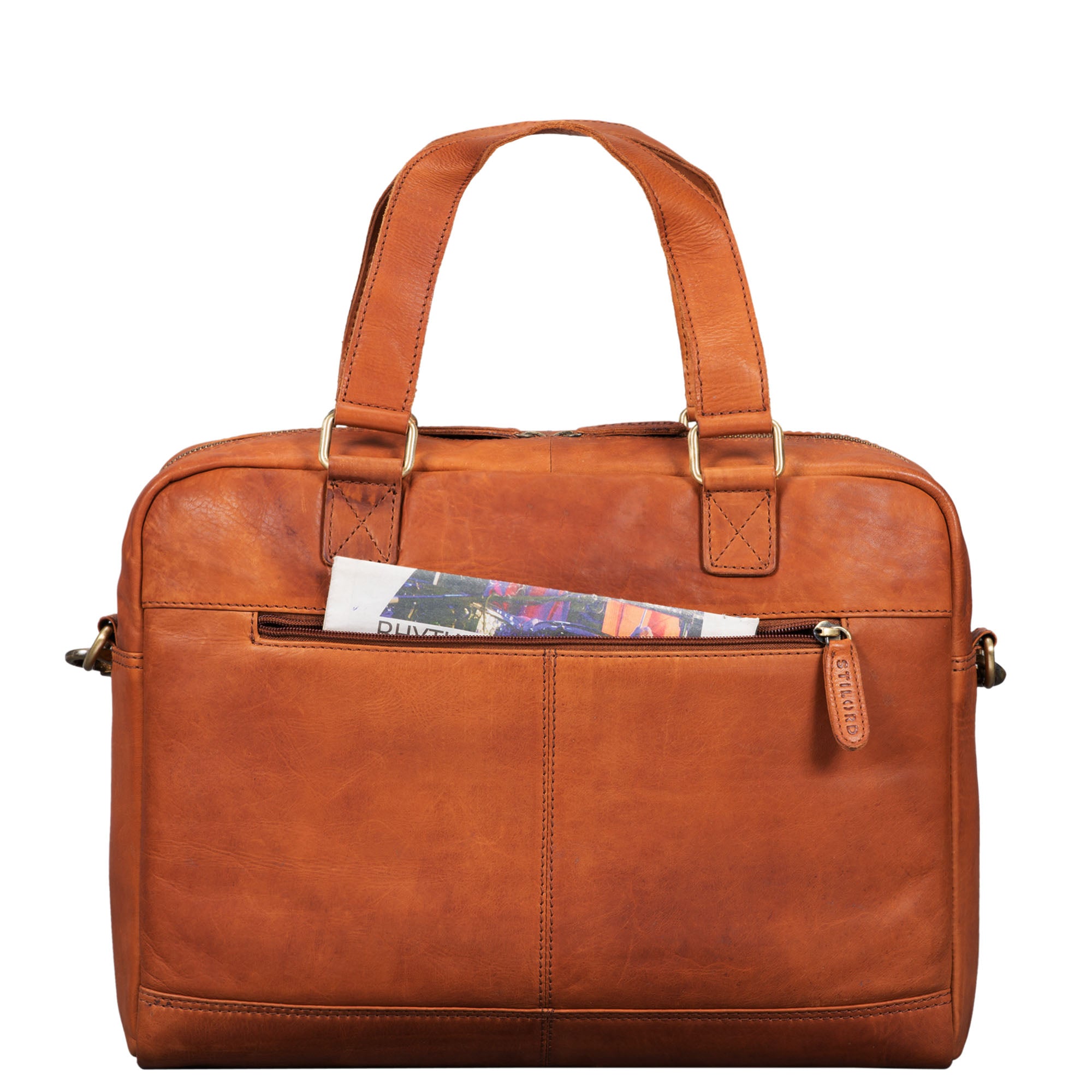 Herren Umhängetasche Vintage Leder braun