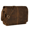 "Alex" Sac Messager en Cuir Véritable pour Ordinateur Portable 15,6 Pouces