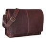 "Alex" Sac Messager en Cuir Véritable pour Ordinateur Portable 15,6 Pouces
