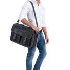 Professoren Tasche Leder groß