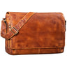 "Tom" Sac Messenger Vintage en Cuir 15 Pouces