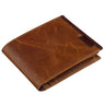 Portefeuille en cuir marron pour hommes