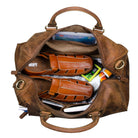Vintage Reisetasche Leder braun