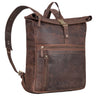 "Leya" Sac à dos Rolltop en cuir pour femmes Imperméable, pour ordinateur 15.6 - 17 pouces