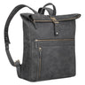 "Leya" Sac à dos Rolltop en cuir pour femmes Imperméable, pour ordinateur 15.6 - 17 pouces