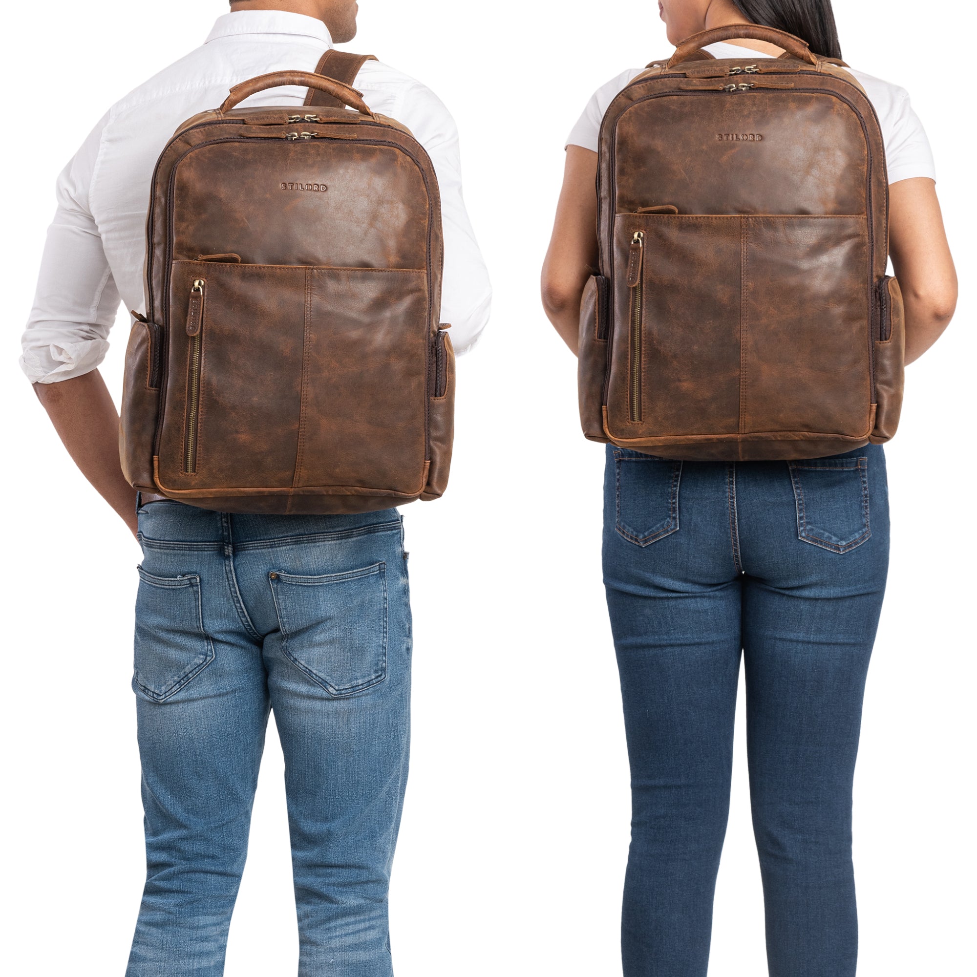 Laptoprucksack braun Vintage
