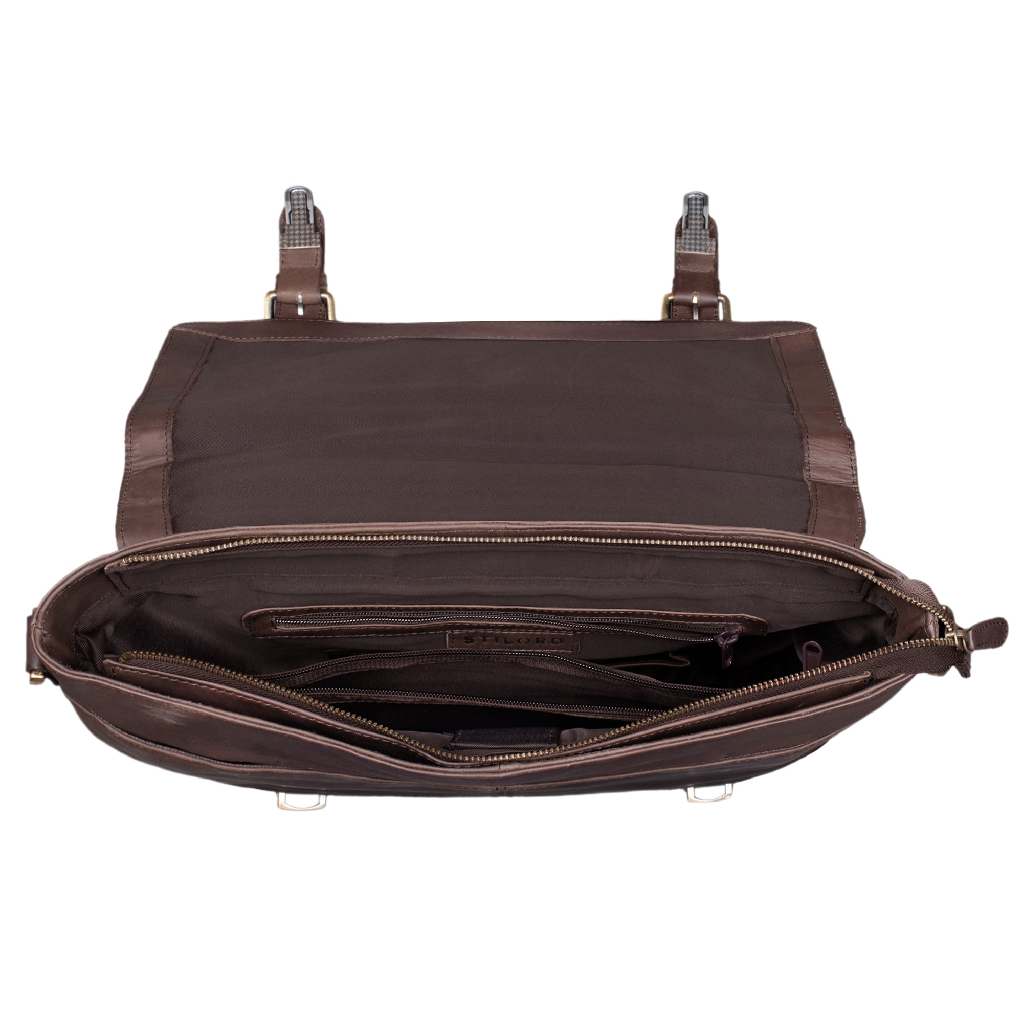 Ledertasche Messenger Bag 14 Zoll Laptopfach