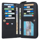 Wallet schwarz echtes Leder