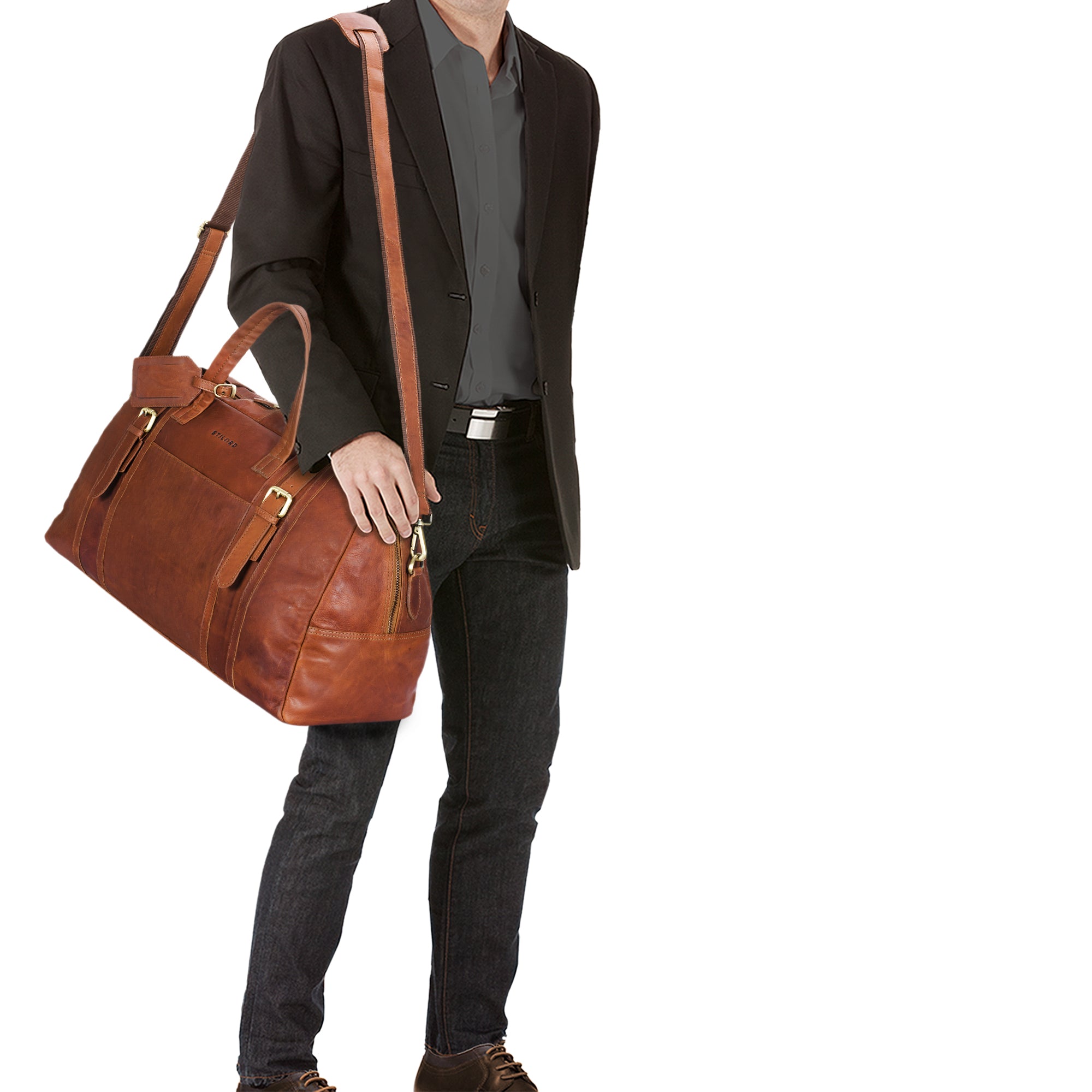 Leder Wochenendtasche Herren Vintage