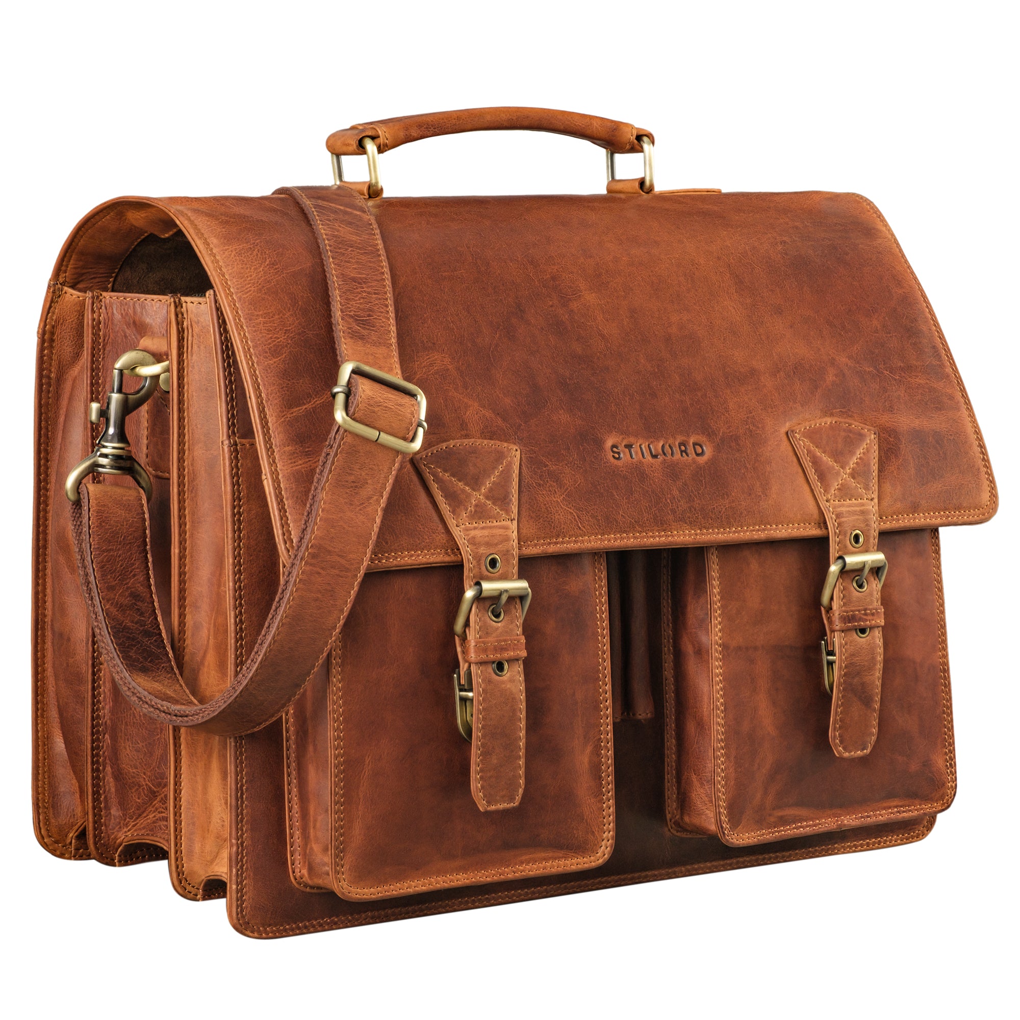 Lehrertasche Herren Leder braun