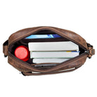 braune kleine Vintage Ledertasche