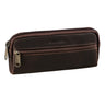 "Whitmore" Petite Trousse Cuir Véritable pour Lunettes et Stylos