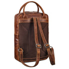 damen rucksack echt leder braun